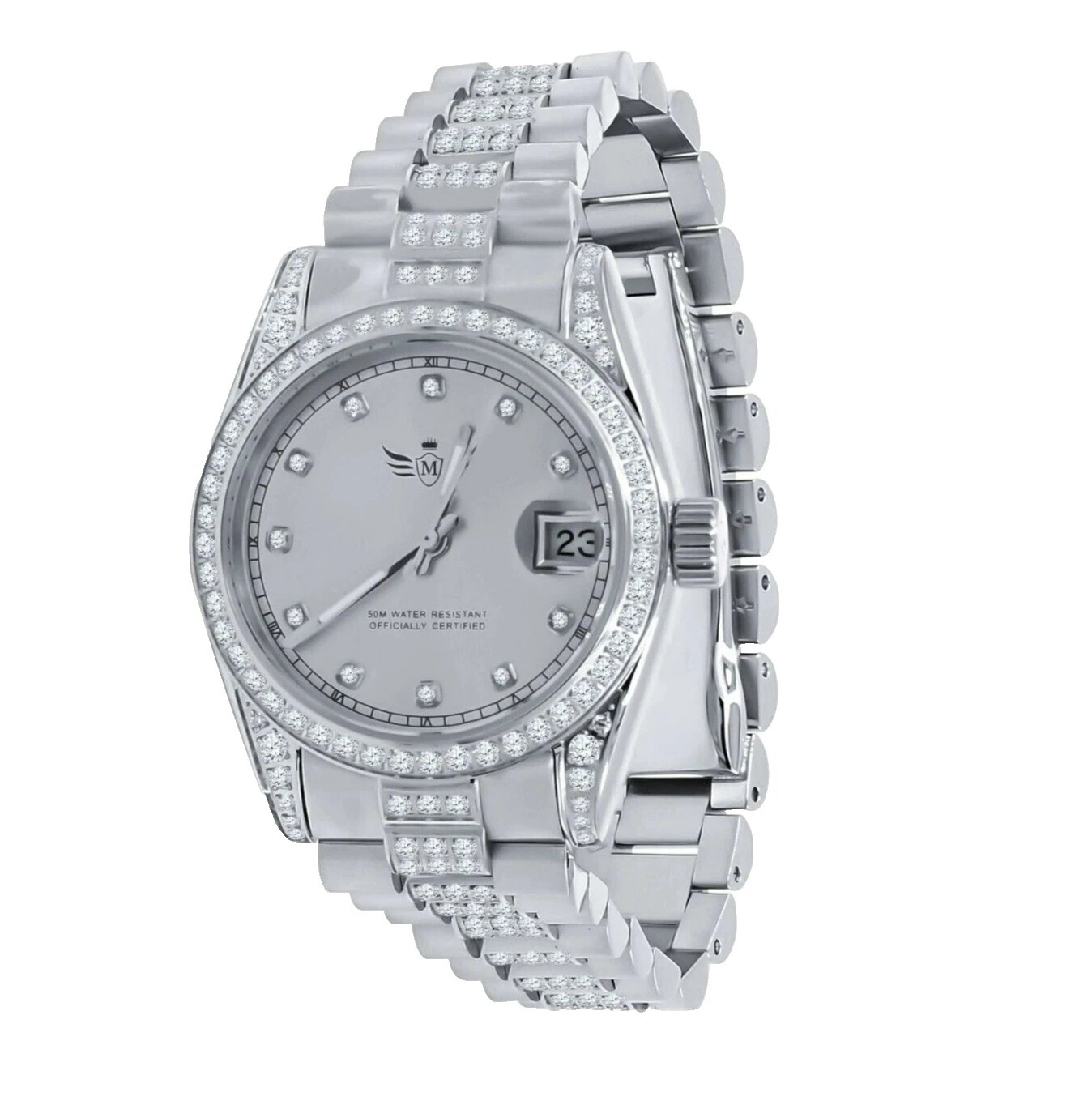 Silver Case Digital Wristwatches