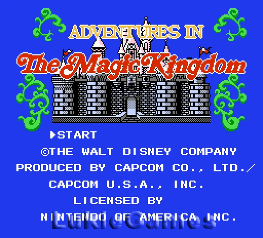 Disney Adventures In Magic Kingdom NES Nintendo Game