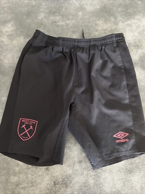 West Ham United Youth Training Shorts Size S UK