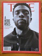 Time Magazine Marvel Black Panther A Heroe Rises  Chadwick Boseman 2018 NO LABEL