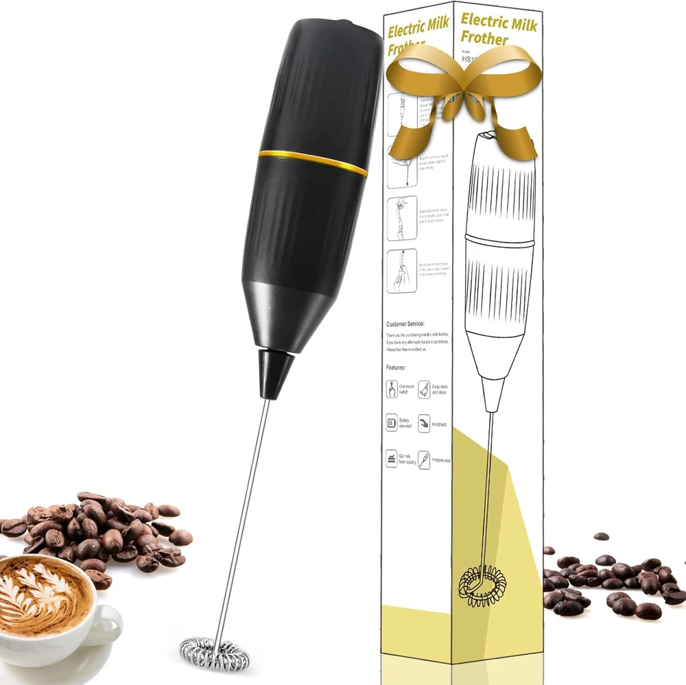 Milk Frother Handheld,Mini Drink Mixer and Coffee Blender Frother for Coffee Bar