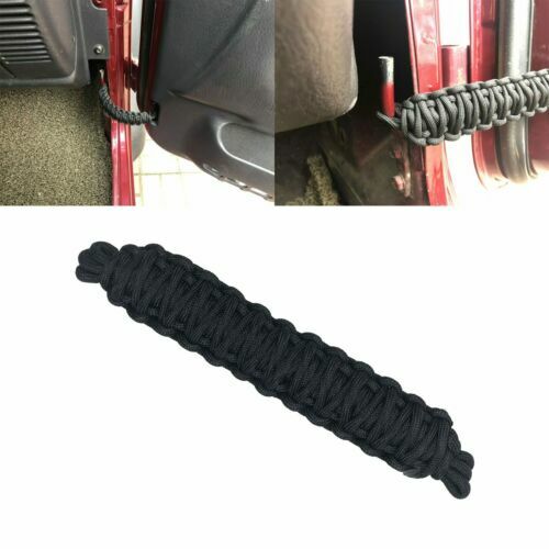 Jeep Door Straps Jeep Wrangler Door Limiting Straps - Pair For JK/YJ/TJ Models, Black Oxford Cloth, Easy Install Door Check Straps For Jeep Wrangler JK YJ TJ