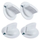 4X Dryer Timer Control Knobs w/Metal Ring for Hotpoint & General Electric Dryers