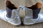 Pepe Girls Metallic Silver Leather Boots Size EURO 34/US 2.5-3 GUC Made in Italy — photo 8