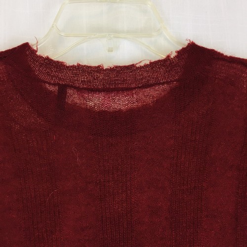 Helmut Lang maglione donna medio misto lana orlo grezzo pullover rubino usato in ottime condizioni ๐ฎ๐น $360 - Foto 5 di 7