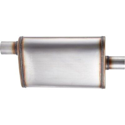 Universal Stainless Muffler Straight-Through Performance Muffler Exhaust, cen...