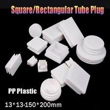 13*13-150*200mm White Square/Rectangle Plugs Blanking End Caps Pipe Insert Plug