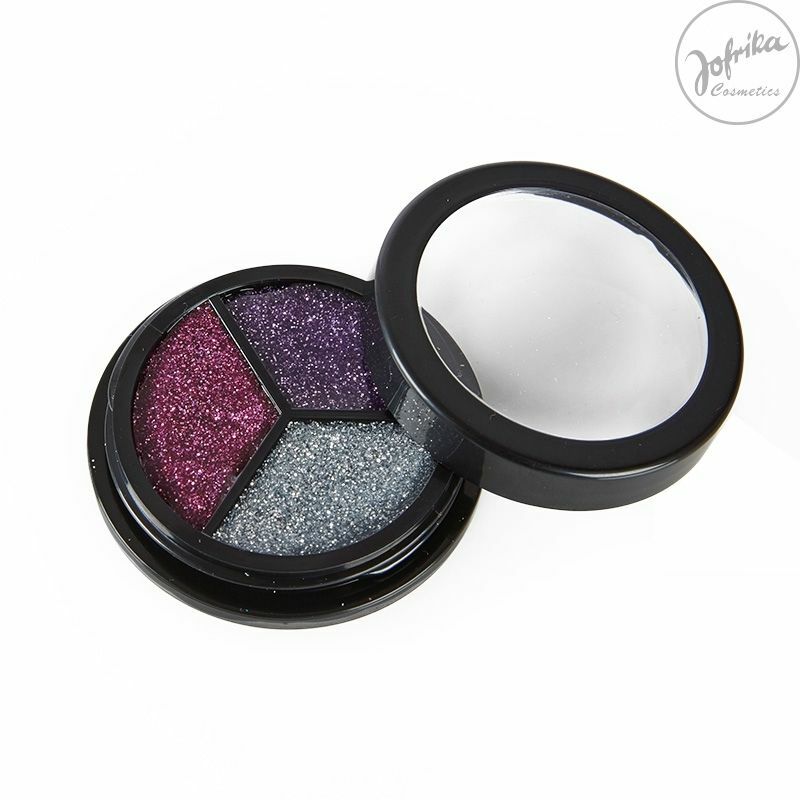 Jofrika Trio Glitter Make Up mehrfarbig BodyMakeUp Karneval Schminke