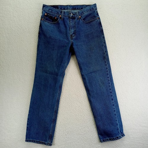 Levis 516 Jeans Mens 32x30 Slim Straight Cotton Denim Medium Wash