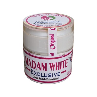 madam white exclusive flawless face cream. 60g 