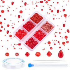 1box Glass Beads Bracelet Making Kit Including Seed  Imitation Austrian 5301