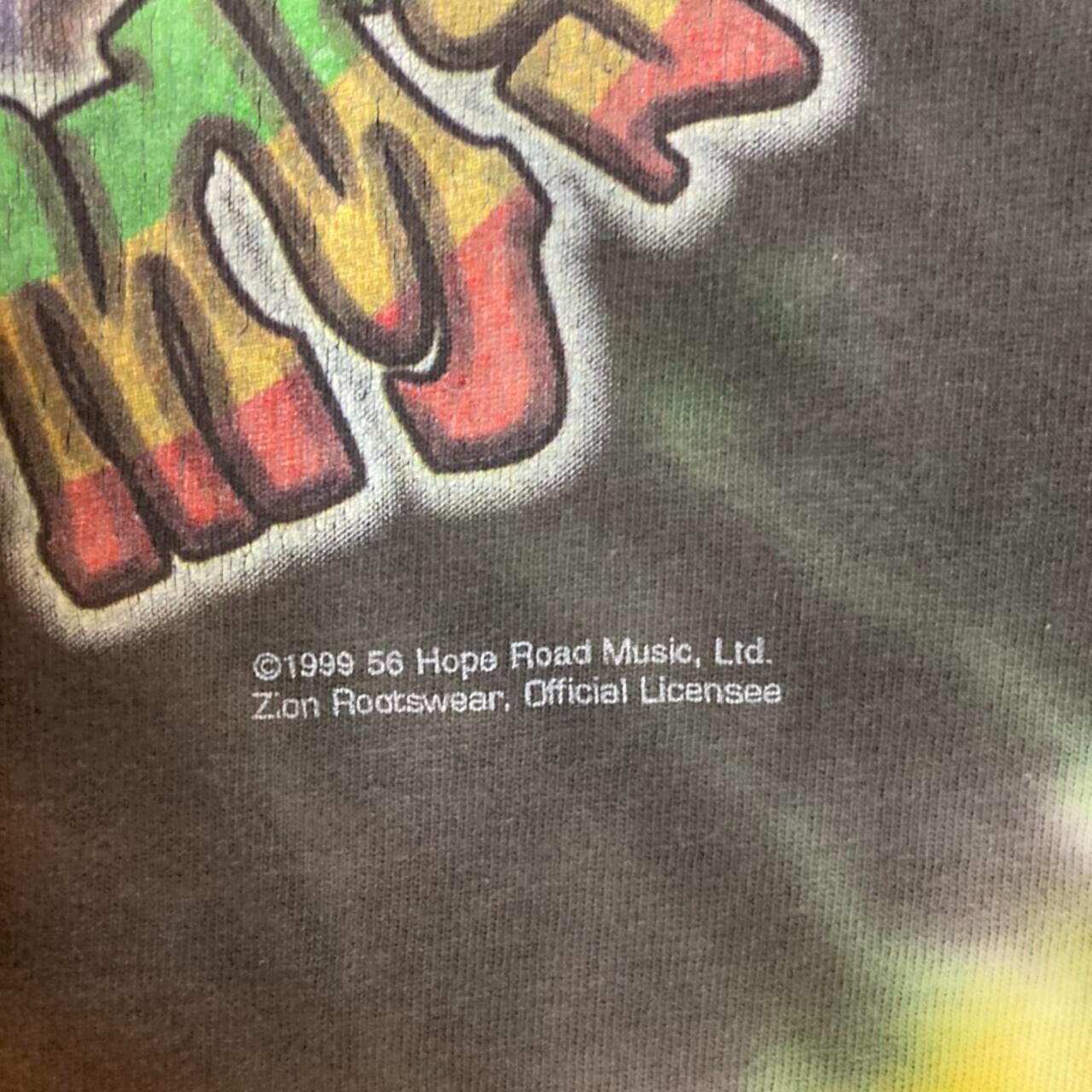 Vintage 90’s 1999 Bob Marley Tie Dye Graphic T-Sh… - image 3