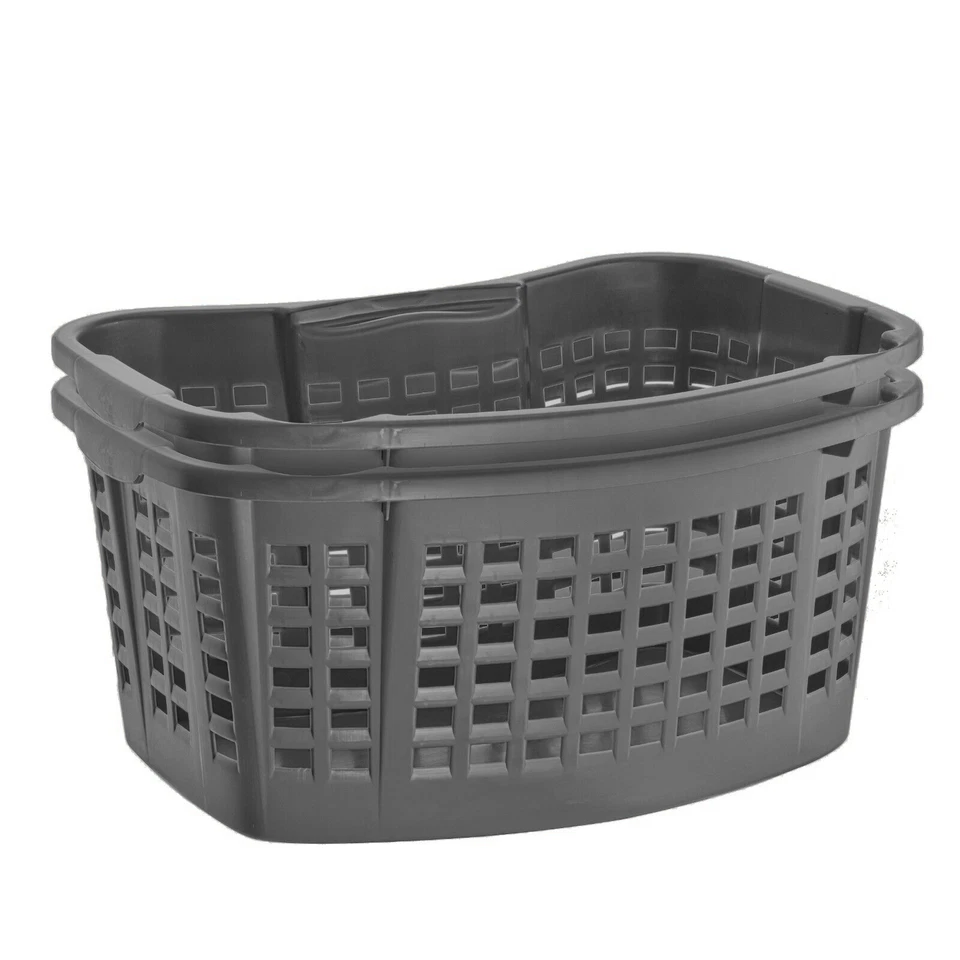 Buri Stapelkorb 60x40cm, 40L Stapelkorb Aufbewahrungskorb Spielzeugkiste  - Bild 2 von 4