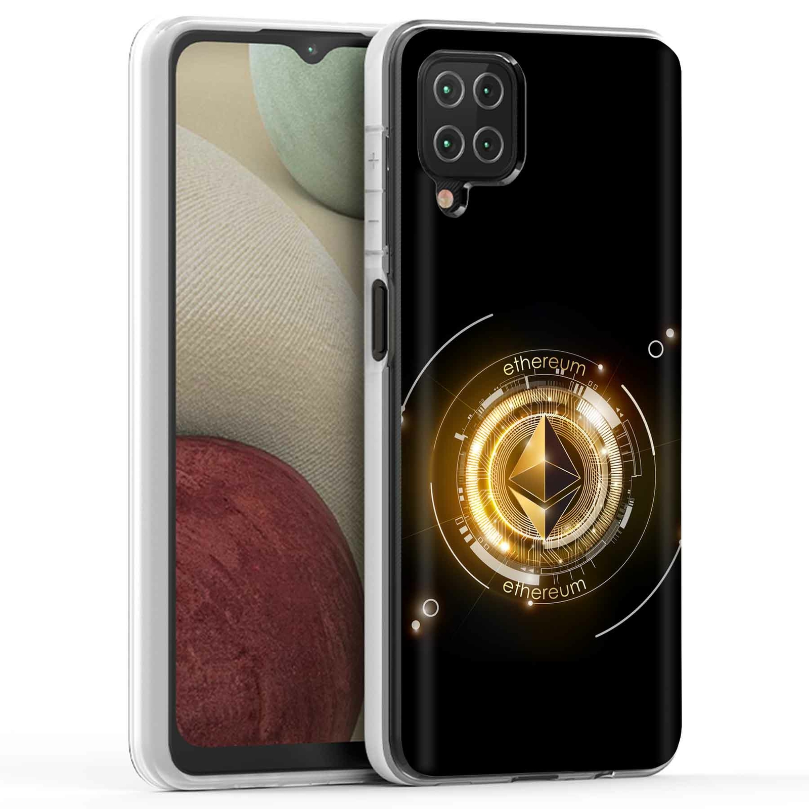 Samsung Galaxy A12 Case with Ethereum Crypto 01 Design - USA Made-image