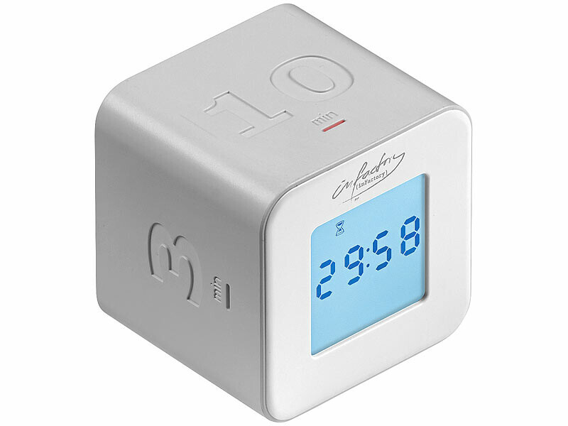 Infactory lot de 2 minuteurs de cuisson en dés