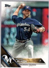 2016 Topps #380 Michael Blazek NM-MT Brewers ID:3039