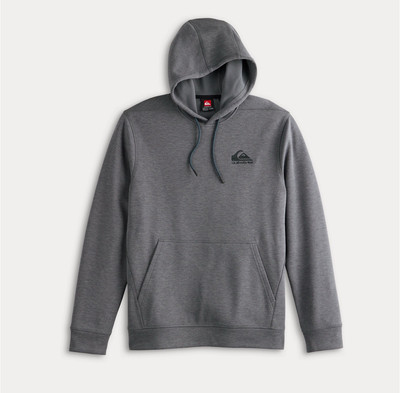 NEW! Quicksilver Size Medium Men s Charcoal Gray DryFlight Hoodie Sweatshirt