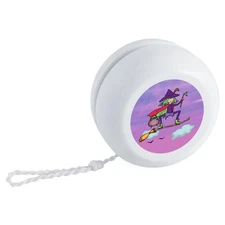 'Witch Riding Broomstick' Retro Style Yo-Yo (YY00045820)