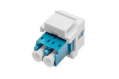 LWL-Keystone-Modul LC/LC Duplex Singlemode Glasfaser OS2 DIGITUS Keramikhülse