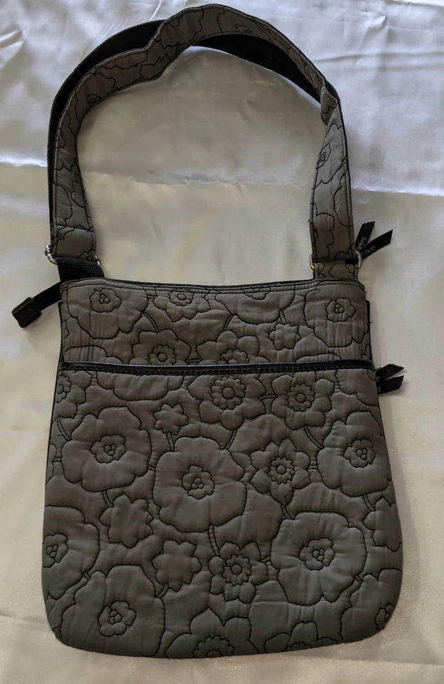 Bolso de hombro organizador bandolera floral amapola acolchada Thirty One para mujer Foto 3 de 4