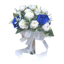 Bouquet de mariée roses artificielles couleur variété facile à tenir design