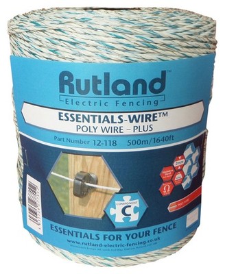 Rutland Essentials 6 X 0.16 MM Conductor Poly Draht Plus Weiß 500 M X 2.5 MM