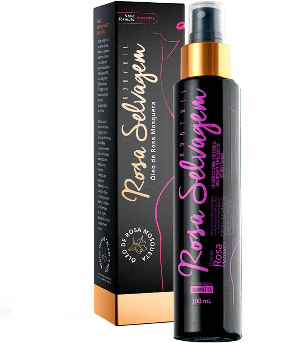 Oleo Rosa Selvagem Clareador De Pelé - 100 ml