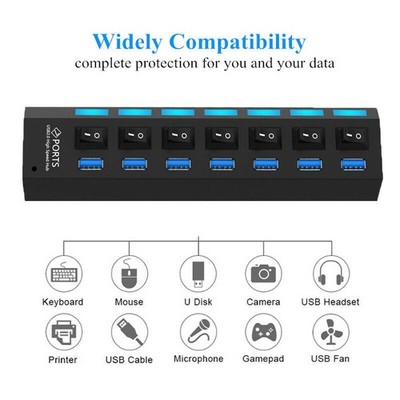 7 Port USB Hub