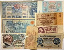Papiergeld Welt Lot 8 x St&uuml;ck Papiergeld Banknoten Geldschein Konvolut&nbsp;SCHROTT
