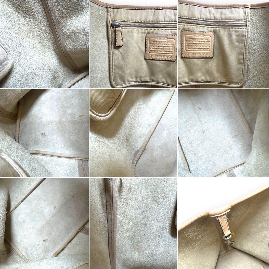 coach y2k bag Tote Bag A4 Storage Beige 11a thumbnail 7