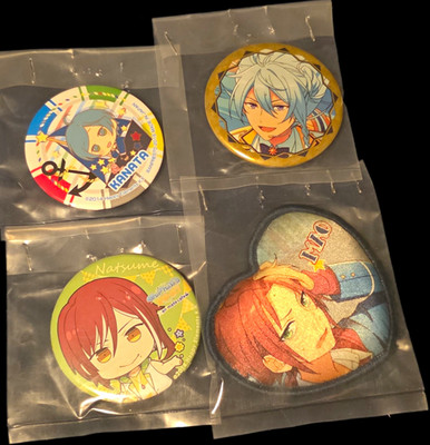 Ensemble Stars! character merchandise, including badge Pins  Lot Of 4