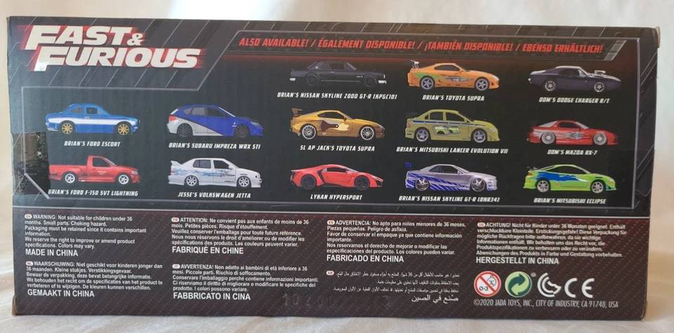 JADA TOYS FAST & FURIOUS DOM'S DODGE CHARGER DAYTONA 1:24 SCALE DIECAST - Image 3 of 4