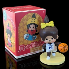 4" Monchhichi Girl as Basketball Player Vinyl - Blind Box Sport Series #2