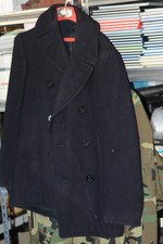 Military. Mens US Navy Black Peacoat Mens 34R