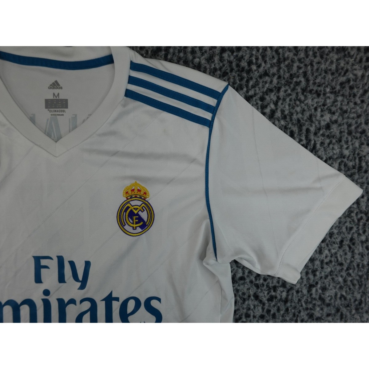 Adidas CR7 Real Madrid 17-18 Home Jersey Mens Medium White FIFA