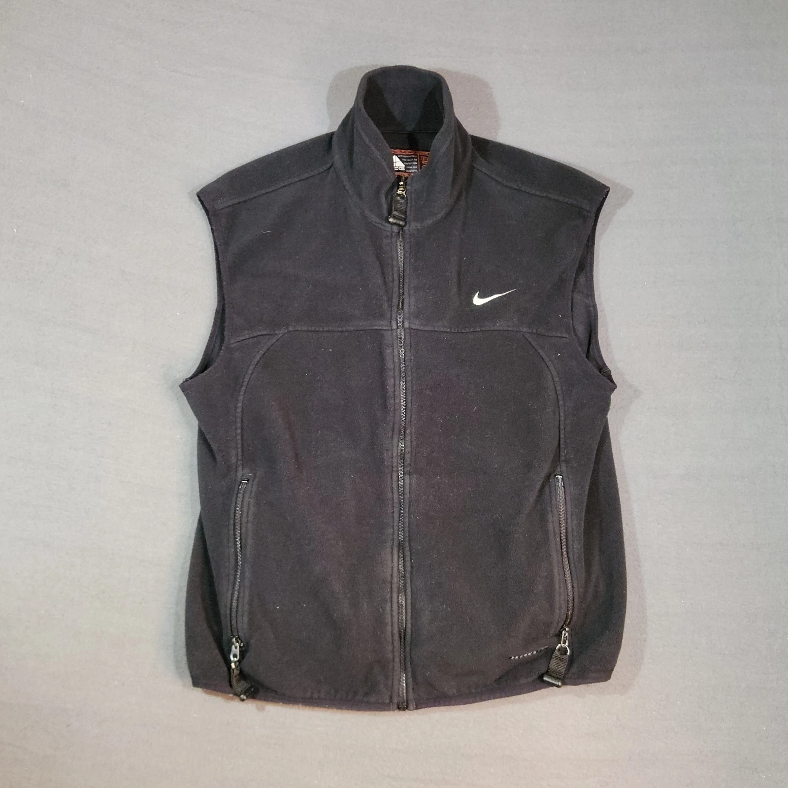 Nike ACG Therma Fit Vest Men's Large Thermal Layer 2 Black Full Zip