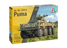 Italeri 1:35 German SdKfz. 234/2 Puma 8-Wheel Model Kit   Unpainted