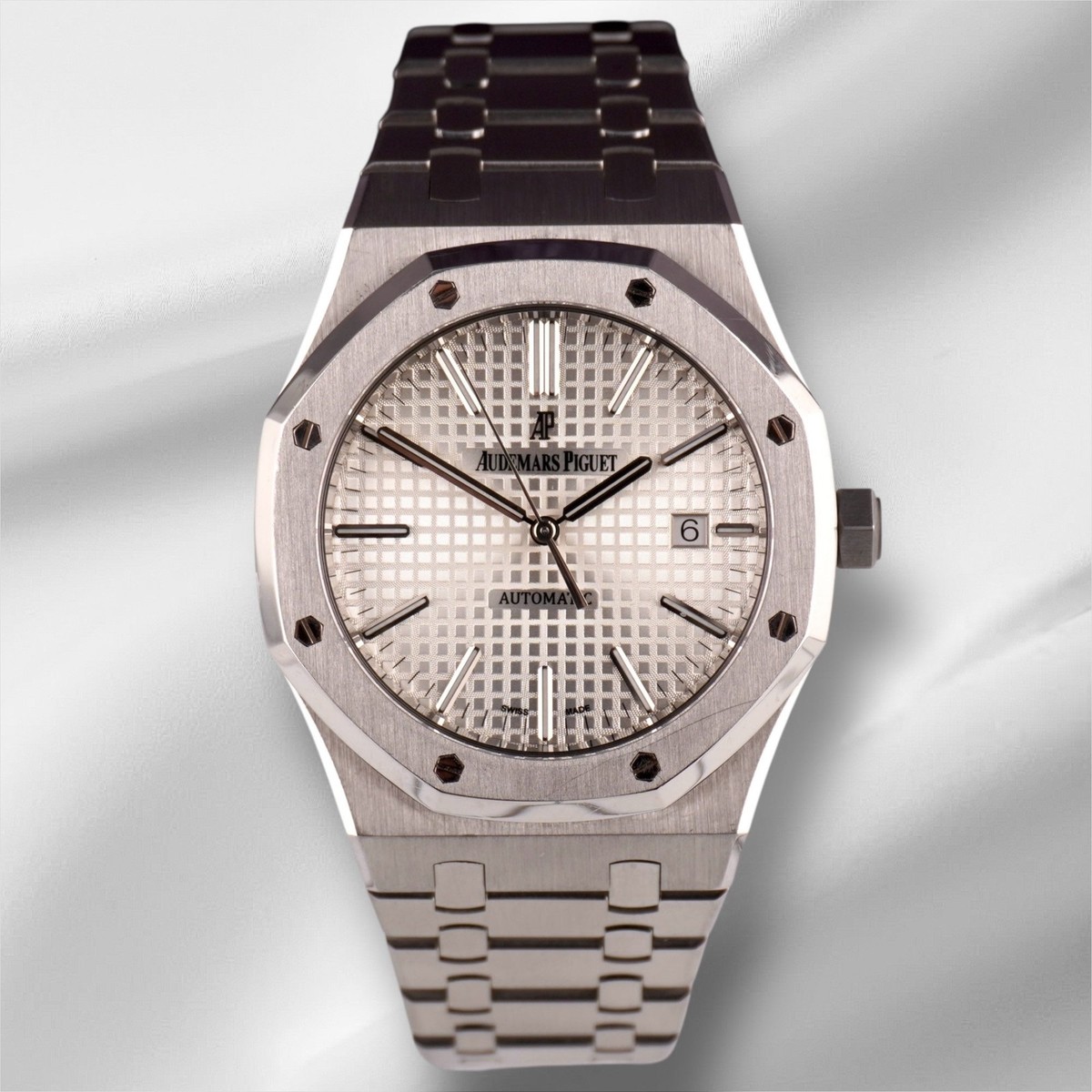 Audemars Piguet 41mm Royal Oak Silver Dial Stainless Steel Watch