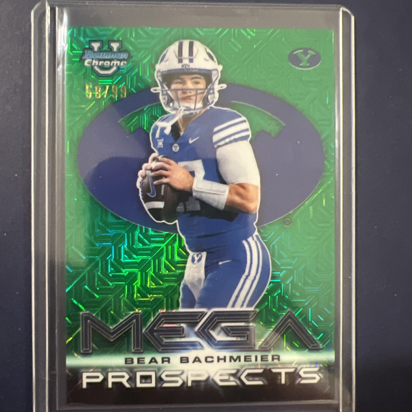2026 Bowman Bear Bachmeier Mega Prospects Green Mojo /99 MP-3 BYU