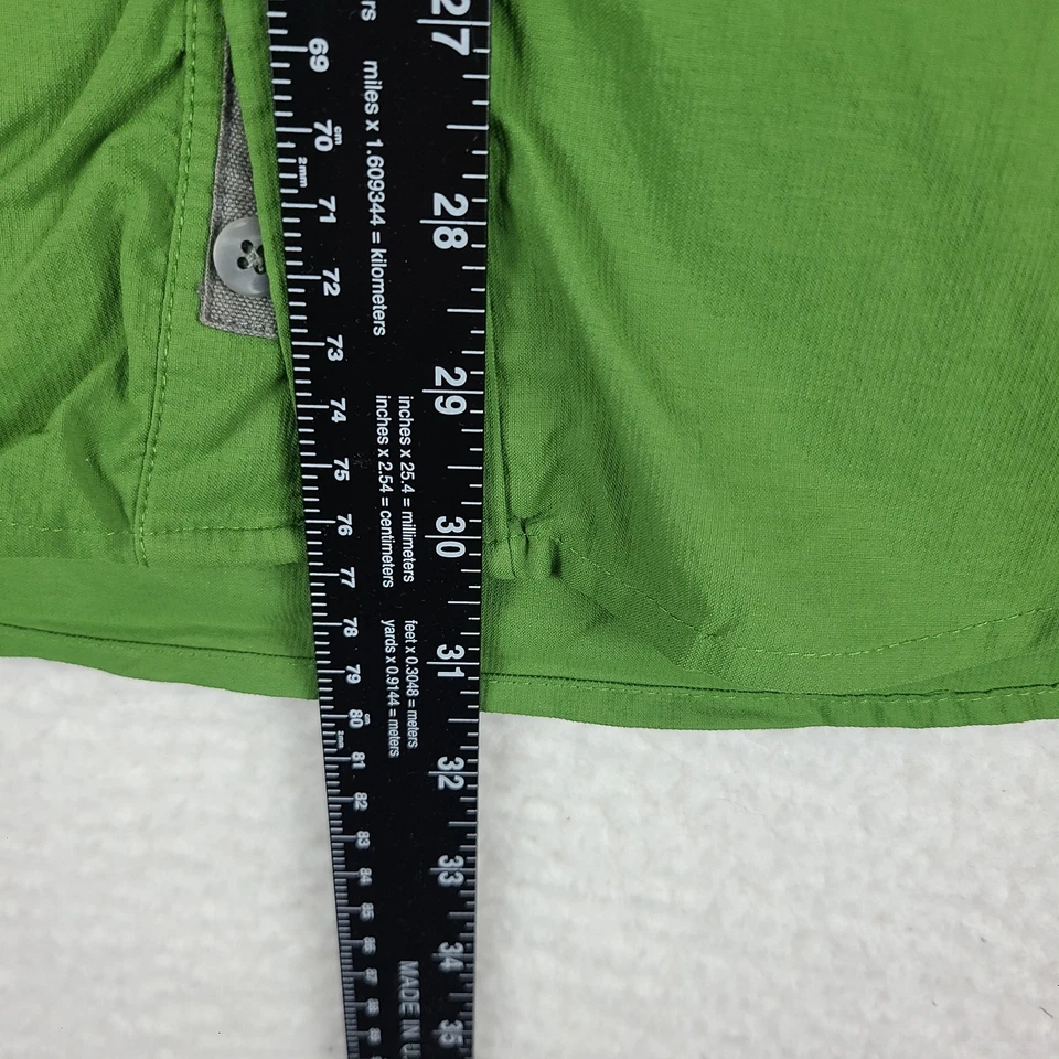 REI Shirt Mens Medium Green Solid Casual Sahara Outdoor Hiking Button Up - Image 4 of 4