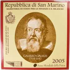 [#84538] San Marino, 2 Euro, 2005, MS(65-70), Bi-Metallic, KM:469