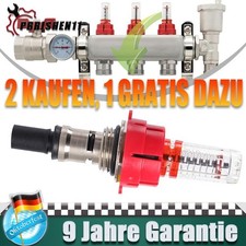 Verteiler Durchflussmesser 1/2" für Wasser Fußbodenheizung Ersatz Manometer