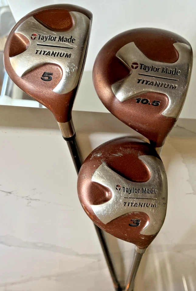 TaylorMade Titanium Bubble Shaft Driver 10.5 & 3 Wood & 5 Wood S90 Plus - Image 2 of 4