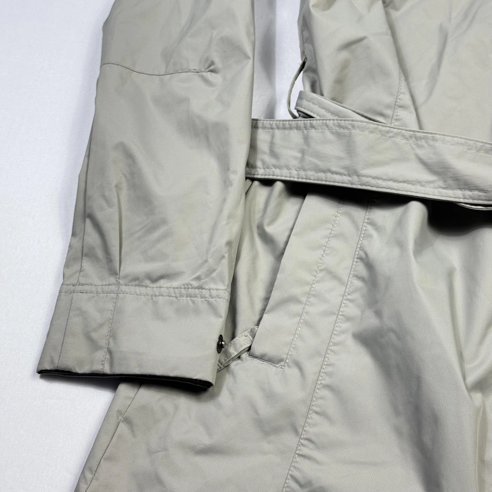 Columbia Rain Jacket Womens Medium Gray Omni-Shield Hooded Belted Trench Coat - Image 3 of 4