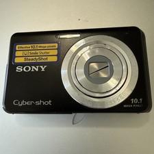 Sony Cyber-shot DSC-W180 10.1MP Digital Camera - Black For Parts Or Repair