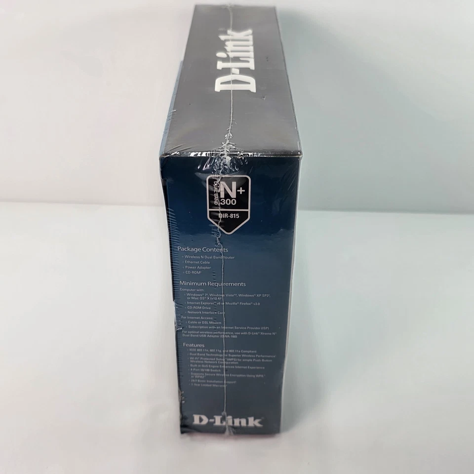 D-Link DIR-815 300 Mbps 4-Port 10/100 Wireless N Dual Band Router NIB! New - Image 4 of 4
