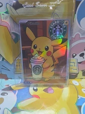 HandMade Per Order PokeTeamLegends Pokemon Card Holo PTL1033 Starbucks Pikachu