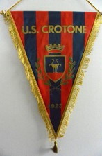 GAGLIARDETTO CALCIO U.S. CROTONE 1923 PENNANT FOOTBALL WINPEL VINTAGE