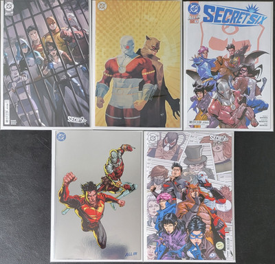 Secret Six #1, Lot of 5 Standard Covers, NM/Better