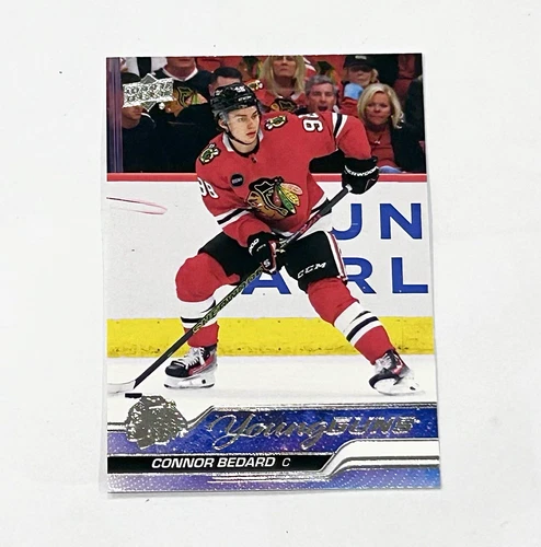 2023-24 Upper Deck Series 2 Connor Bedard #451 Young Guns Rookie Blackhawks